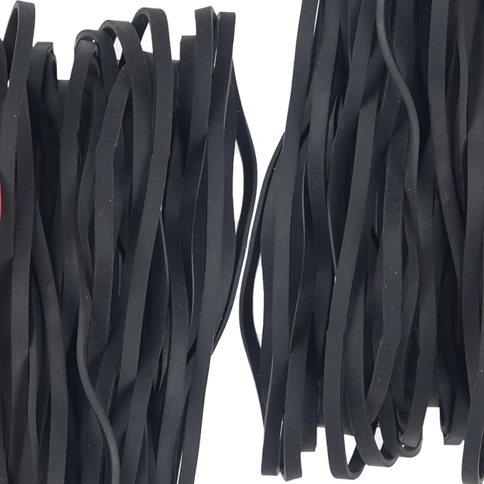 Rubber Bands Garbage Can Bands Elastic Large Size #117B 120 Pcs Trash Can Rubber Bands Elastics Bands 7 inch Assorted Color For Office Supplies Home