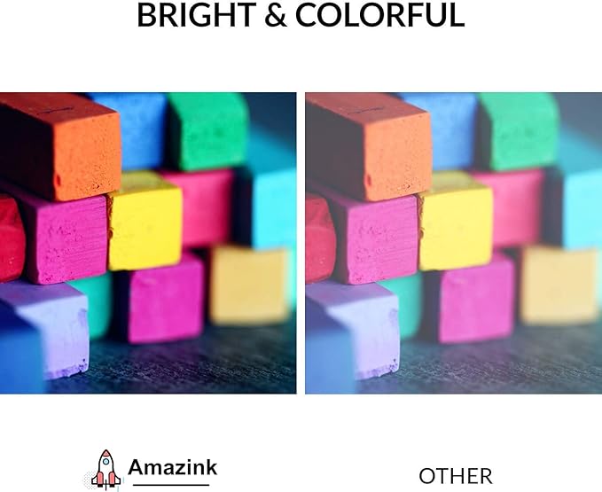 AMAZINK 2xBlack Compatible Ink Cartridges for 962XL. Includes 2 Black Ink. Works with OfficeJet Pro 9010, 9012, 9015e, 9020, 9025e Printers.