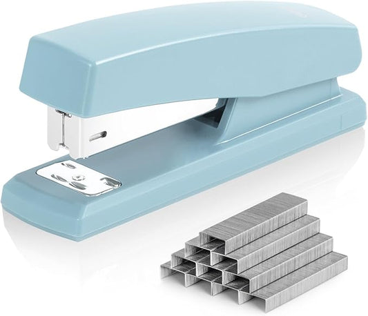 Deli Stapler, Desktop Staplers with 640 Staples, Office Stapler, 25 Sheet Capacity, Blue