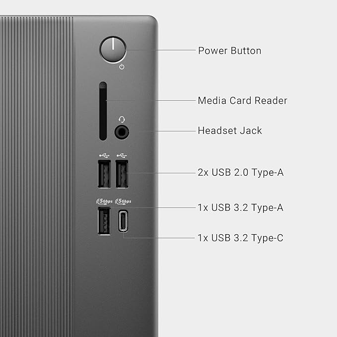 Dell 2025 ECT1250 Business Desktop - Intel Ultra 9-285K, (24 Core Processor 24 Threads), 16GB DDR5 Memory, 512GB PCIe SSD, Ultra-Quiet Design, Dual 4K Monitor Support, Keyboard and Mouse, Windows 11
