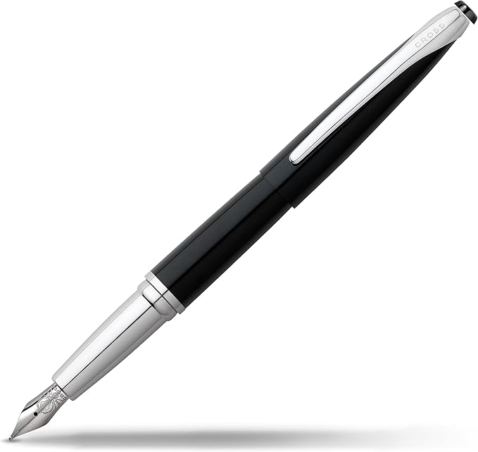 Cross ATX Refillable Fountain Presented in a Luxury Gift Box - Medium Point, Black Ink, Basalt Black