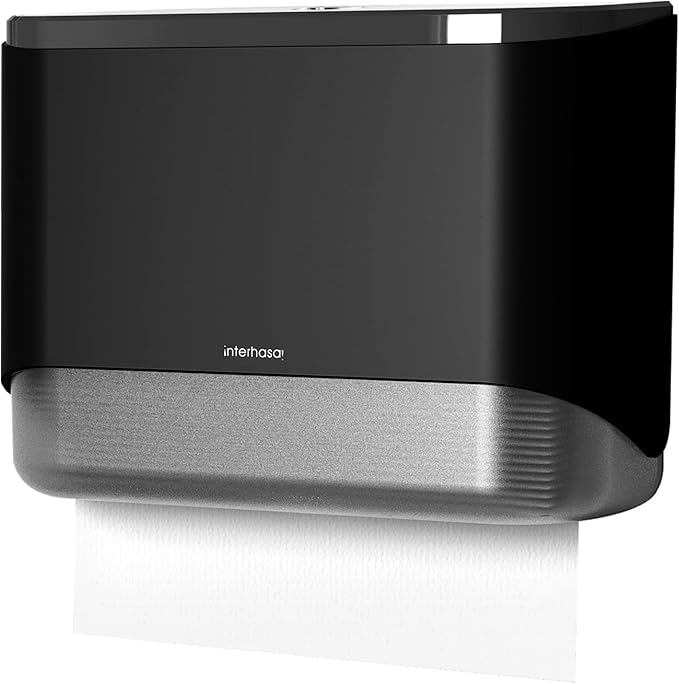 Commercial Paper Towel Dispenser Wall Mount Adhesive Multifold Trifold cFold Folded Paper Hand Towel Dispenser for Bathroom 10.7" L x 3.7" W x 8" H