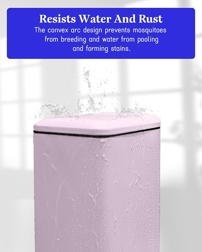 8 Gallon Step On Trash Can with Soft-Close Lid, Stainless Steel Garbage Can Fingerprint Resistant with Removal Inner Bucket, Modern Pink Trash Can for Home, Kitchen, Laundry Room, Office, Bathroom