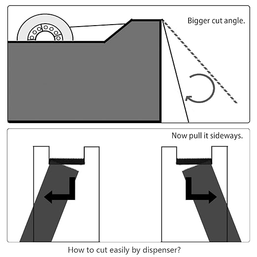 Transparent Tape Refill Rolls for Dispenser, Tear by Hand,24 Rolls x 900 inches