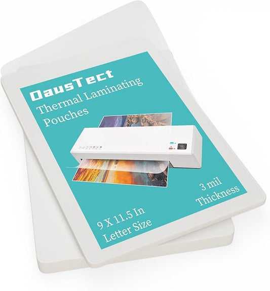 3 Mil Laminating Sheet 500 Pack, Clear 9 x 11.5 Inch Thermal Laminating Pouches for Thermal Laminator, Holds 8.5 x 11 Inch Letter Size Lamination Sheets, Water-Proof Laminating Paper