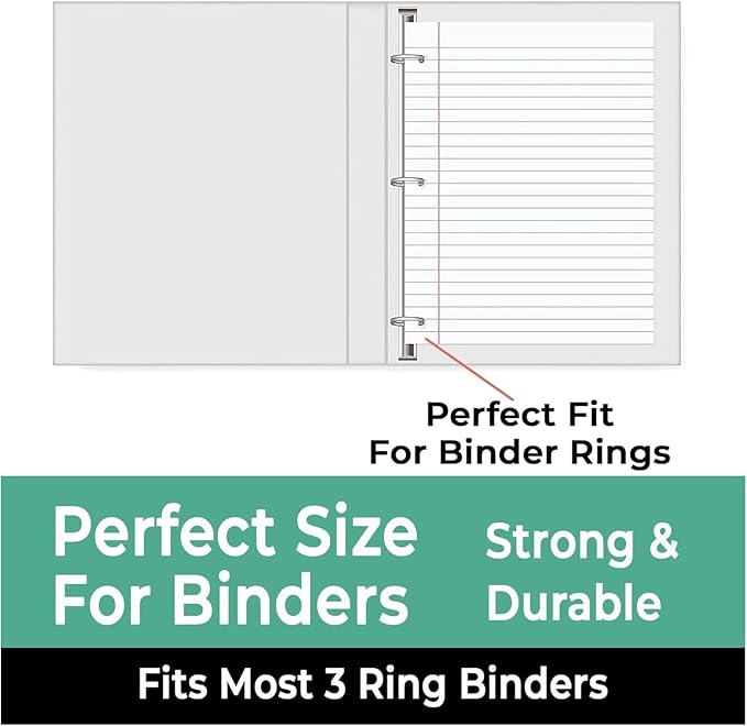 1152 Pack (Pallet) Loose Leaf Paper Bulk, 172800 Sheets, Wide Ruled, Pallet of Filler Paper, 150 Sheets/Pack, 8 x 10.5", 3 Hole Punched, 56 Gsm Thick Sheets, School & Office, 4-7 Days Transit