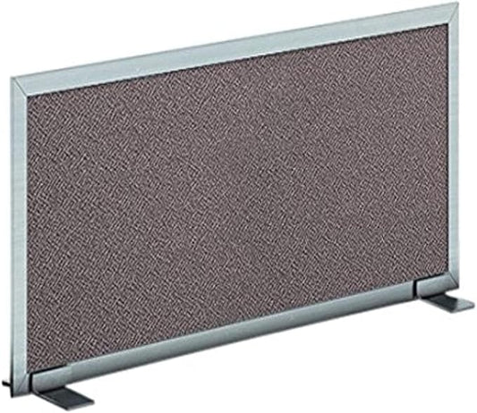 OBEX Acoustical Free Standing Privacy Screen, Cubicle Accessories Desk Privacy Panel, Desk Dividers for Office, Office Furniture Partitions Portable Sound Proof Dividers, 24" x 24", Slate