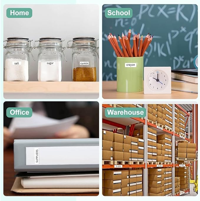 6-Pack Tz 12mm 0.47" Label Tape Compatible for Brother Tze135 Tze335 Tze435 Tze535 Tze735 P Touch Tze Label Tape 12mm 1/2" Laminated Multi-Color for PTD210 PTH110 PTD220 PTD400 PTD600 PT2040