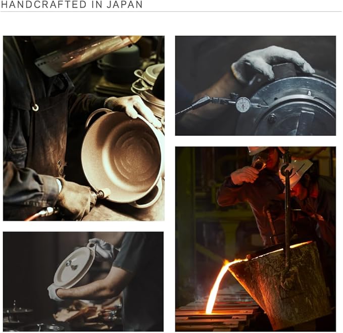 Vermicular Oven Pot | Non-Toxic Enameled Cast Iron Pot | 22cm (3.7 Qt) | Oven-safe | Induction-compatible | Dutch Oven | Made in Japan | Serves 3-4 | Pearl Pink