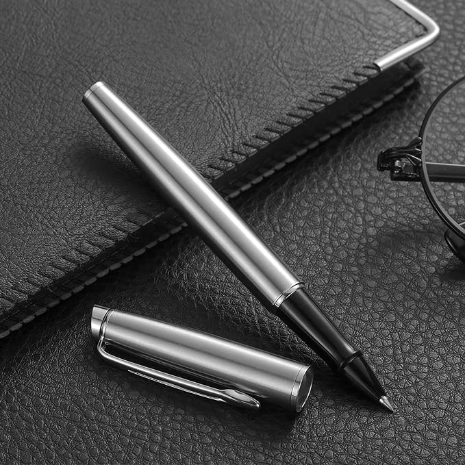 Rollerball Pen for Men Women Luxury Metal Executive Pens Home Office Use, with Delicate Box