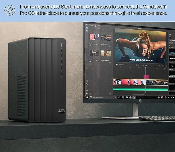 HP 290 G9 Desktop Computer, 13th Gen Intel Core i3-13100 Processor (Up to 4.50GHz)- 64GB RAM - 2TB PCIe SSD - HDMI, VGA, Wire Keyboard & Mouse, Wi-Fi, Windows 11 Pro