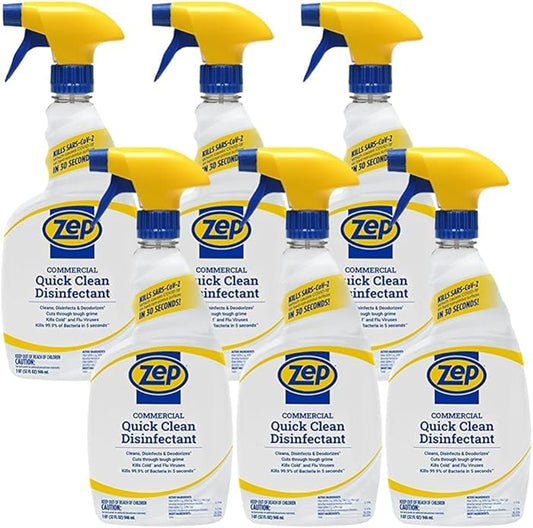 Zep Home Pro Commercial Quick Clean Disinfectant - 32 Fl. Oz. - R49806 - Pro Trusted Cleaning Power: Now in Refreshing Scents and Family Friendly Formulas (6)