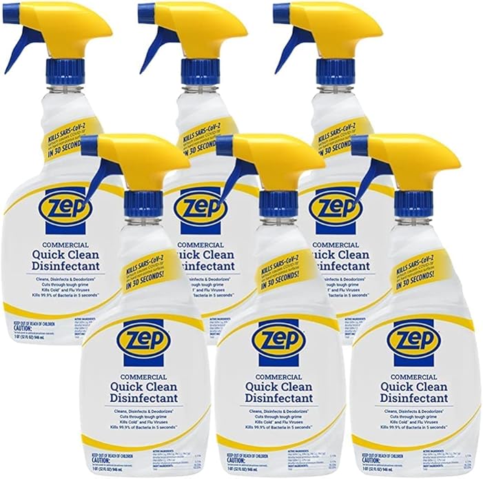 Zep Home Pro Commercial Quick Clean Disinfectant - 32 Fl. Oz. - R49806 - Pro Trusted Cleaning Power: Now in Refreshing Scents and Family Friendly Formulas (6)