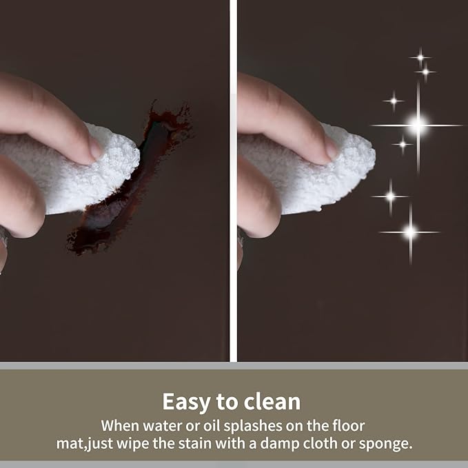 Thick Anti Fatigue Comfort Mat for Standing Desks, Non-Slip Standing Kitchen Mat, Waterproof Floor Mat, Commercial Pads for Offices, Home, Garages(Brown)…