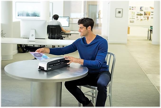 Fellowes Neptune 3 125 Laminator with 10 Pouches, 12.5 Inch (5721401), Silver, Black