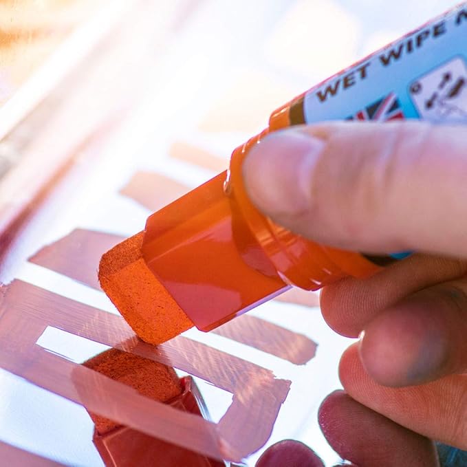 Window Markers for Glass Washable Car Window Paint Pen- Dry Erase Liquid Chalk Marker for Car Decorations on All Surfaces Tire, Windshield - Auto Marker, Autowriter, Rain Resistant (Red, Jumbo Tip)