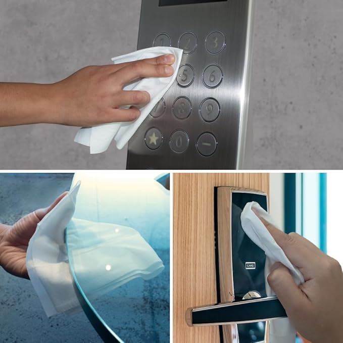 iCloth XL Screen Cleaning Wipes, Lint-Free and Streak-Free, Fast-Drying, Removes Dust, Fingerprints, and Smudges (100 XL Wipes)