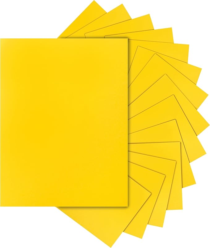 40 Sheets Yellow Cardstock 8.5 x 11 Crafts Paper, 200gsm/75lb Heavyweight Card Stock Printer Paper for DIY Cards Making, Certificates, Wedding Invitations, Menus, Birthday Decorations, School