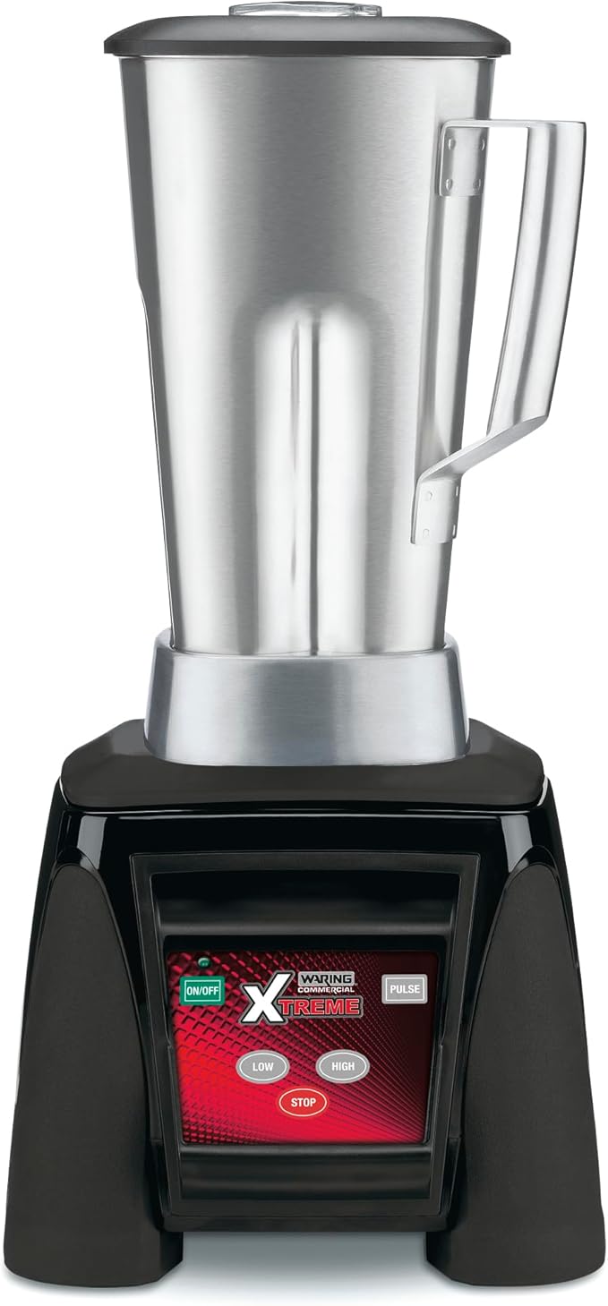 Waring Commercial MX1050XTS 3.5 HP Blender with Electronic Keypad Controls, Pulse Feature and a 64 oz. Stainless Steel Container, 120V, 5-15 Phase Plug
