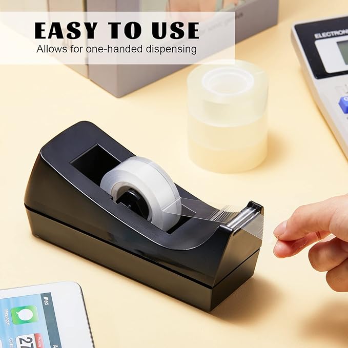 20 Pack Desktop Tape Dispenser Tape Roll Non Skid Base Tape Dispensers for Office Home School (Tape Not Included)