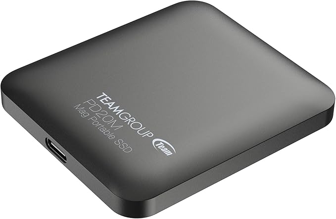 TEAMGROUP PD20M 2TB Magnetic External SSD Read up to 2000MB/s USB 3.2 Gen 2x2 Type-C 4K ProRes HDR Record iPhone 15&16 Pro Max,iPad TPSEG2002T0C108