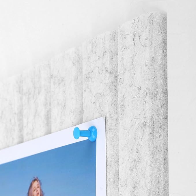 Cork Boards for Walls 48" x 36" Felt Board Alternative, 12 Pack Felt Wall Tiles Bulletin Board, Large Cork Board for Office Pin Board Tack Board Cork Boards