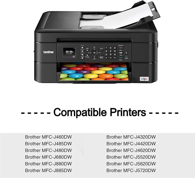 LC203 Ink Cartridge Replacement for Brother LC203XL LC201 XL to Use with Brother MFC-J480DW MFC-J880DW MFC-J4420DW MFC-J680DW MFC-J885DW Printer, 12 Pack