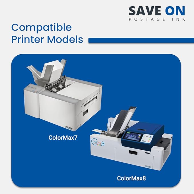 Save On Postage Ink, (2-Pack Memjet Ink Cartridge Compatible Formax CJ-24 | Memjet Ink Compatible HI-Cap Black Ink Tank for ColorMax7 and ColorMax8 | 2 Pack