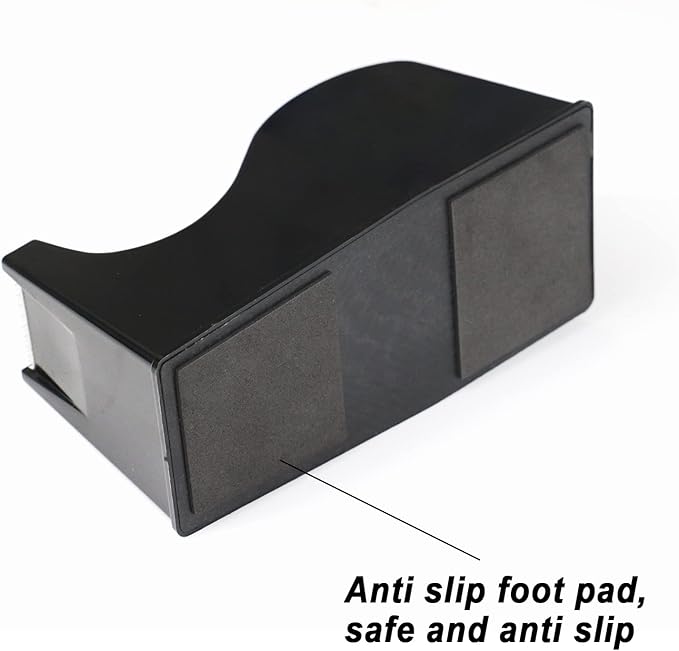 BOMEI PACK Desktop Tape Dispenser (Fits 1" & 3" Core) with Transparent Tape Refills, Clear Tape with Black Tape Holder,Weighted Non Slip Base, for Masking Tape,Heat Resistant Tape