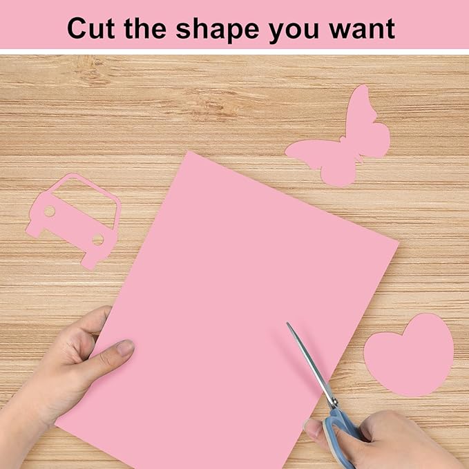 OcePor 100 Sheets Pinks Valentine's Day Cardstock Paper, Colored Printer Paper 8.5 x 11, Card Stock Thick Construction for Craft,Scrapbook，Office Printing, Invitations, Certificates，92 lb/250gsm