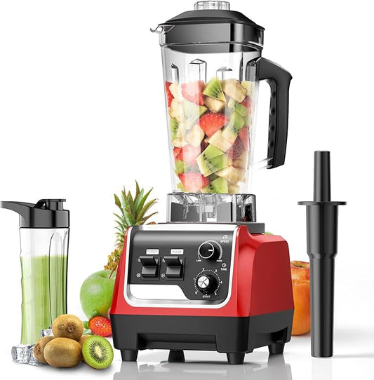 Smoothie Blender, Powerful Blenders for Kitchen with 1800-Watt Motor, 70 Oz Large Capacity and BPA-Free Containers, Countertop Blender for Smoothies, Ice Crushing & Frozen Drinks, Red