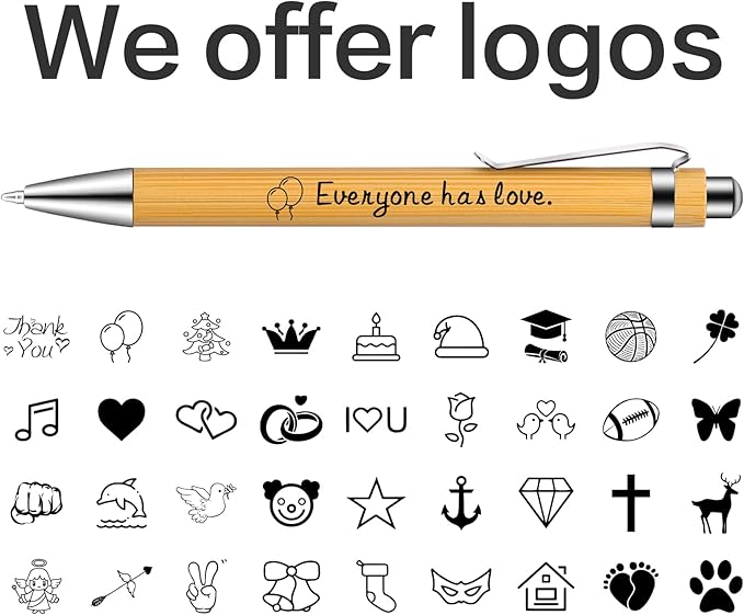 Custom Bamboo pens bulk,Personalized Text/Logo/Name Corporate Marketing Gift