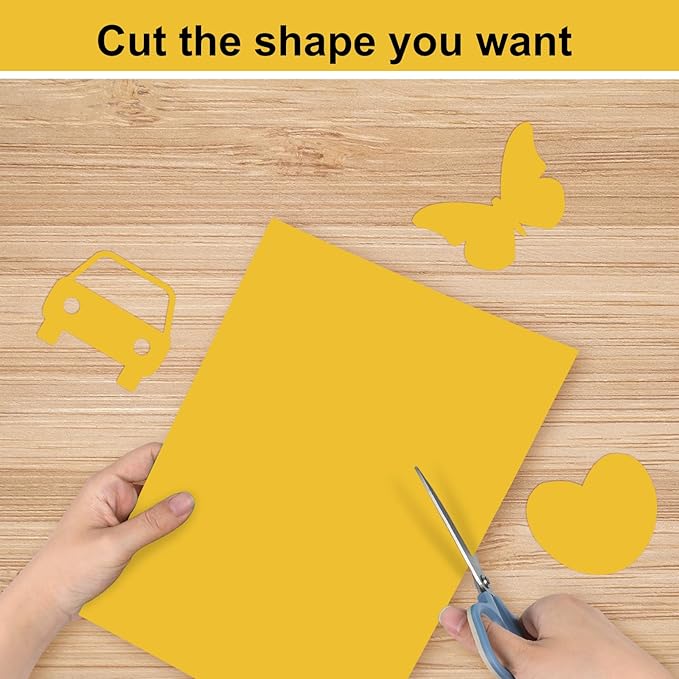 OcePor 50 Sheets Yellow Cardstock Paper, Colored Printer Paper 8.5 x 11, Card Stock Thick Construction for Craft,Scrapbook，Office Printing, Invitations, Certificates，92 lb/250gsm