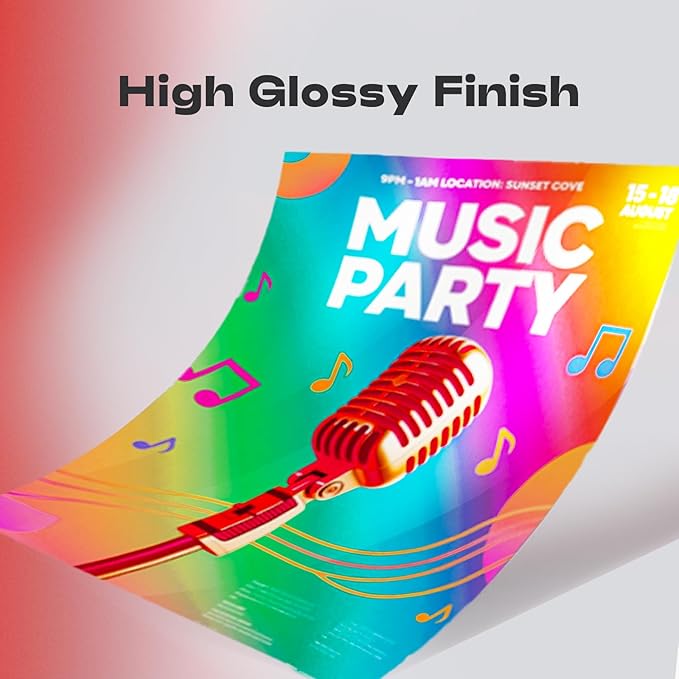 220 Pack Photo Paper Glossy Inkjet 8.5x11 inches 52lb 200Gsm Letter Size for Dye Ink Printers