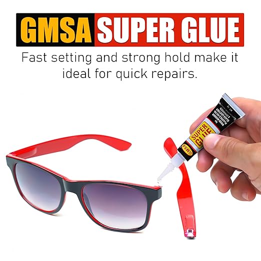 4 Pack Super Glue All Purpose, Fastest & Toughest Adhesive 3g Instant Repair Unbreakable Bond, Strong Superglue Liquid for Hard Plastic, Rubber, Metal, Leather, Ceramics, Wood, DIY Craft