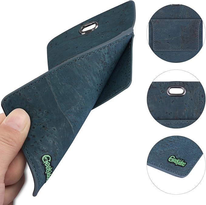 Premium Portuguese Cork Pocket Protector for Men | Multi-Use Pocket Protectors for Shirts and Lab Coats | For Pen, Pencils, Pointers, and More | 1 Pack Blue Pocket Organizer Protector