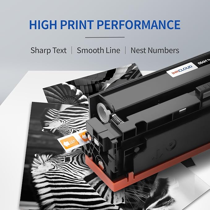 INKCLOUD 054H Black Toner 2-Pack with Chip Compatible Canon 054H 054 Black Toner Work with Canon Color ImageClass MF644Cdw MF642Cdw LBP622Cdw MF642c MF641cw Printer (Black, 2-Pack)