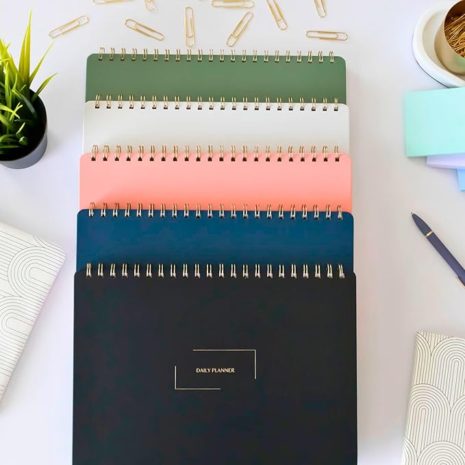 Undated Weekly Schedule | Business Planner | 8.25” x 11.75” ADHD Organizer | Premium Multi-Layout Schedule | Pink | Landscape Layout