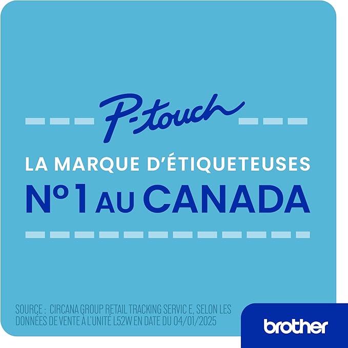 Brother P-Touch PT-N25BT Personal Connected Label Maker, Bluetooth, Design&Print2 app, Portable, Handheld and Prints with P-Touch Btag½â€ (12mm) Wide Color Label Tapes