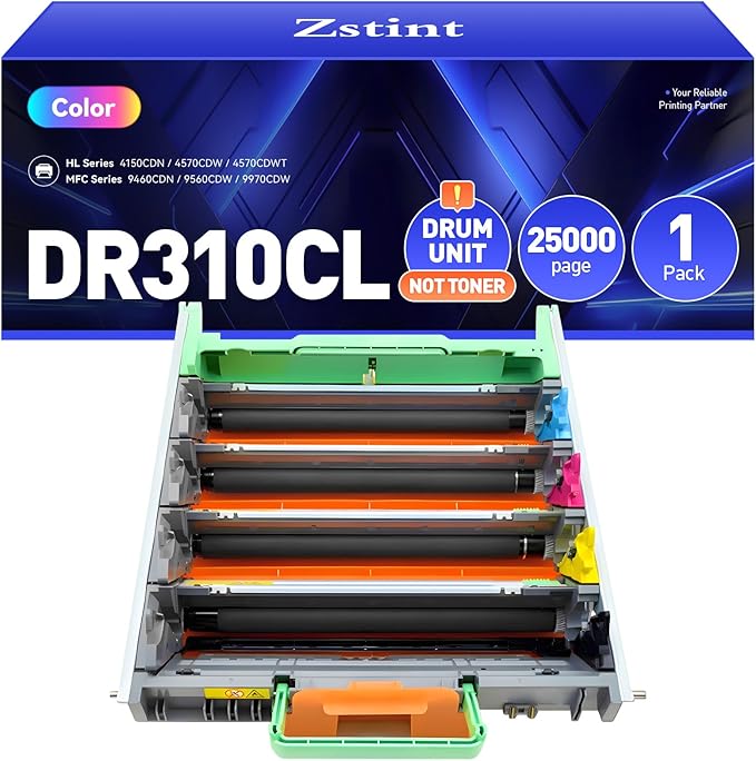 DR310CL Drum Unit(Not Toner)Replacement Compatible for Brother DR-310CL Imaging Drum Work with Brother HL-4140CW HL-4570CDW HL-4570CDWT 4150CDN MFC-9560CDW MFC-9970CDW 9460CDN Laser Printer All-in-One