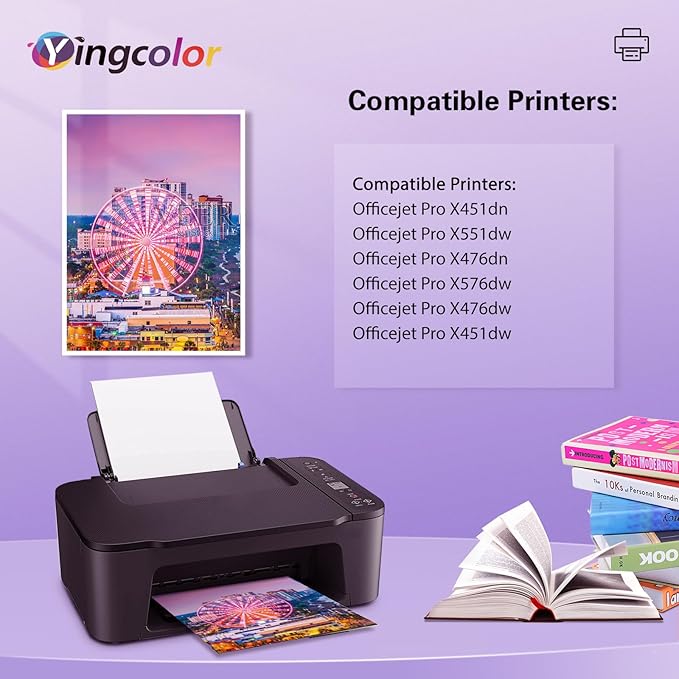 971XL 970XL Ink Cartridges Replacement for HP Ink Cartridges 970 971 Compatible with HP X576dw X476dw X476dn X551dw X451dn X451dw Printer-(970xl 971xl Ink bk c m y) 4 Packs