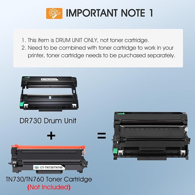 DR730 DR-730 Drum Unit 2-Pack Compatible Replacement for Brother Drum DR730 DR-730 DR 730 for MFC-L2710DW MFC-L2750DW HL-L2395DW HL-L2370DW DCP-L2550DW MFC-L2750DWXL Printer (Black，Not Toner)