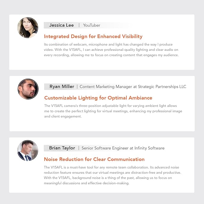 NUROUM V15AF 2K Webcam for PC, 1080p 60FPS AutoFocus Web Camera with Microphone, Privacy Cover and Mute, 75°FOV Dual Microphone USB FHD Computer Camera, Plug and Play for Zoom/Skype/Teams, White