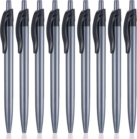 Retractable Black Ballpoint Pen for Smooth Writing 1.0mm Medium Pack of 100, Click pens with Comfort grip, Idea for Journaling, Planner, Note Taking Office School Supplies