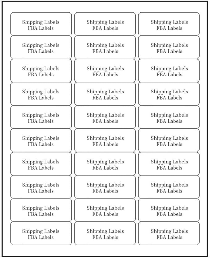 30 UP Address Labels for Inkjet Printers 1" x 2-5/8", Pack of 4500 Labels