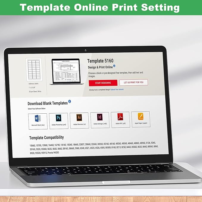 Address Labels 1" x 2-5/8" Mailing Labels for Envelopes, 900 White Printable Blank Label Stickers for Address, Mailing, Lase/Inkjet Printer, 8.5"×11" 30 Up Small Labels Per Sheet (30 Sheets)