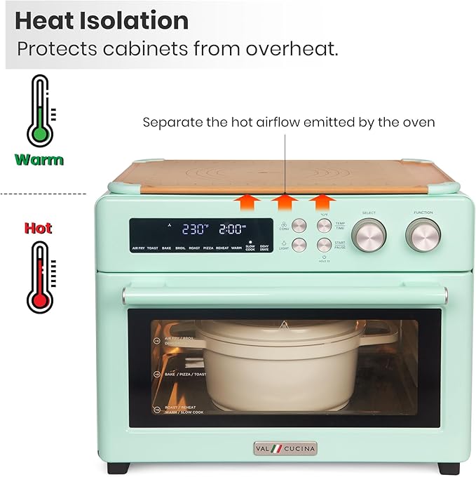 VAL CUCINA VAL BOARD Cutting Board, Compatible with VAL CUCINA Air Fryer Toaster Oven, Creates Storage Space, Protects Cabinets,