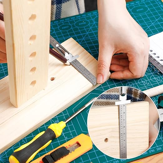 6 Inch 15 cm Pocket Ruler Flexible Precision Stainless Steel Ruler with Detachable Clips Stainless Steel Pocket Clip Scale Gauge Metric British System(15 Pieces)