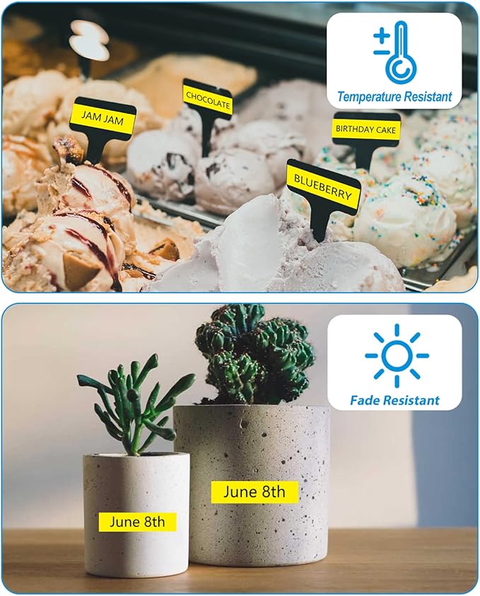 Weemay 3 Pack TZe-621 Compatible for Brother P-Touch Label Tape 9mm 0.35 Black on Yellow TZe TZ Tape TZ-621 TZ621 TZe621 3/8 Label for PTouch PTD210 PTD220 PTH110BP PTD410 PTD600 Printer