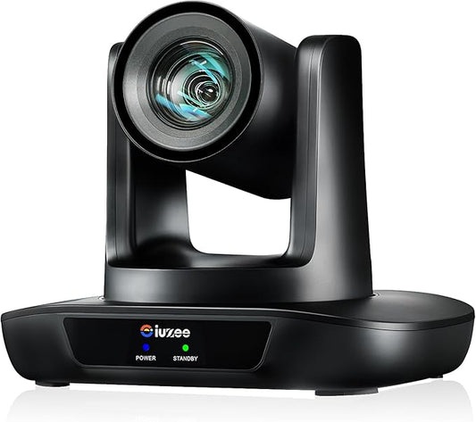 AI Auto Tracking PTZ Camera 3G-SDI/USB3.0/HDMI/LAN PoE 30X Optical and 8X Digital Zoom Live Streaming Camera 1080P 60FPS for Church Services Worship Education Events vMix OBS YouTube